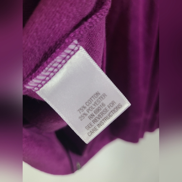 Studio works Purple velour sweater- Size XL- Y2K vibes - Picture 5 of 6